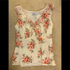 Floral Ruffle Top